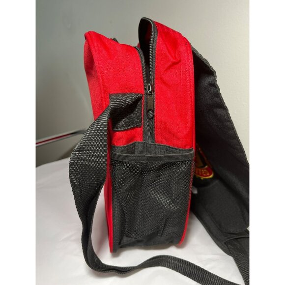 Manchester United F.C. Messenger Red & Black Shoulder Bag With Embroidered Logo - Picture 6 of 9